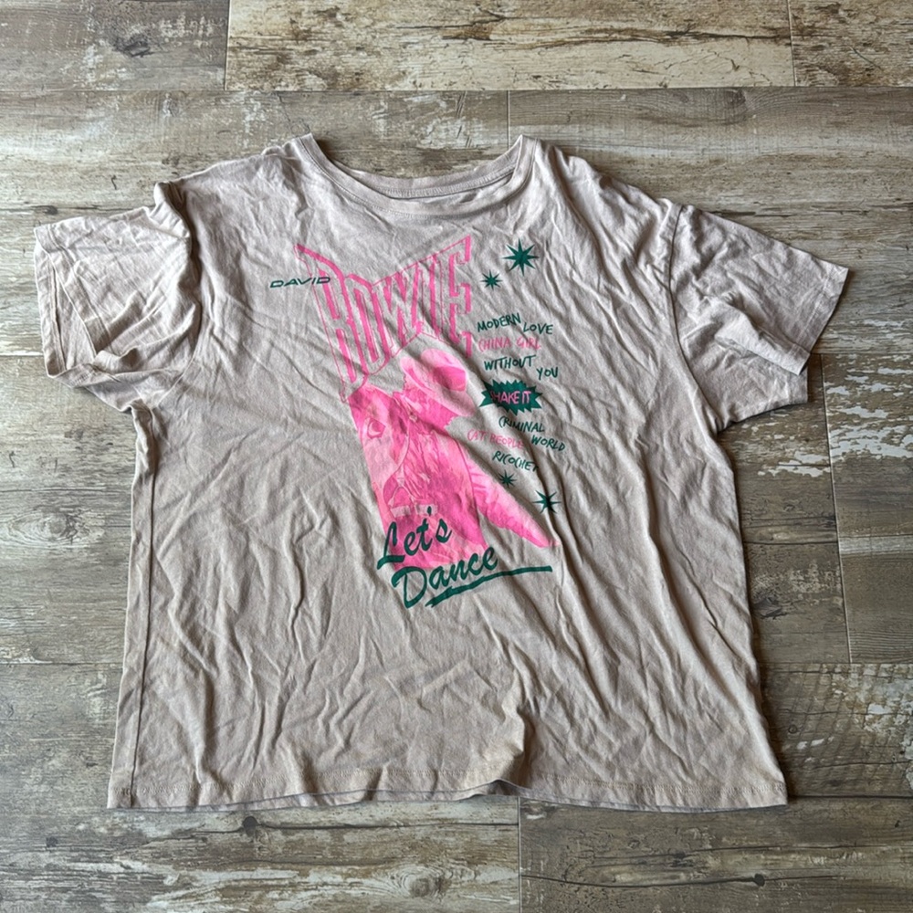 David Bowie Let's Dance T Shirt Tee 80s Women’s Large
